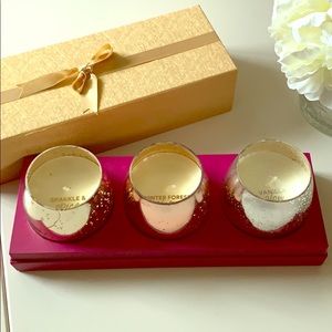 Set of 3 holiday candles